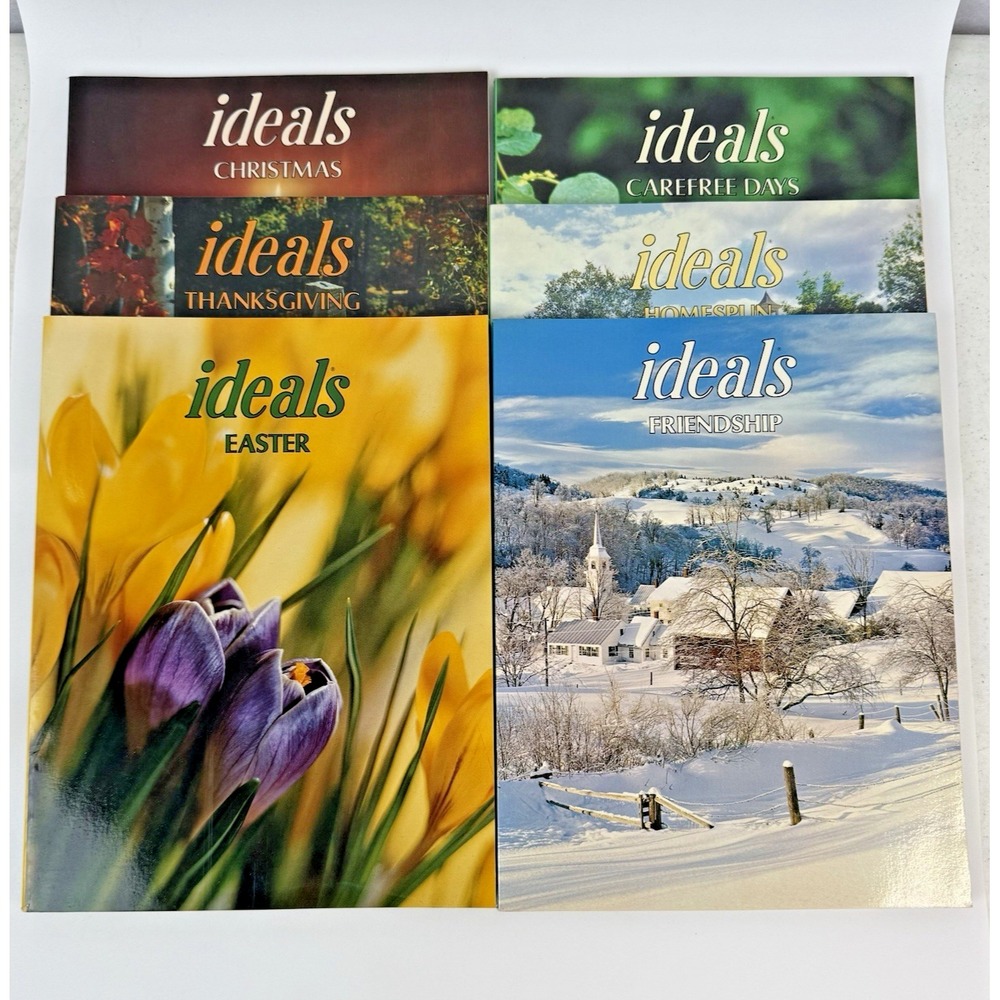 Ideals Magazines 1979 Lot of 6 Christmas Thanksgiving Easter Friendship Homespun